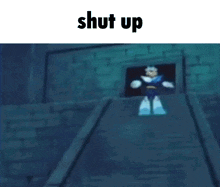Gemini Man Mega Man GIF - Gemini Man Mega Man Shut Up GIFs