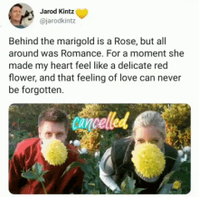 romance rose marigold flower