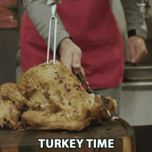 Turkey Time Slice GIF - Turkey Time Slice Preparation GIFs