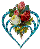 Heart Rose Sticker - Heart Rose Stickers