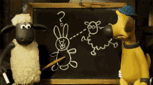 Rabbit Blackboard GIF - Rabbit Blackboard Teach GIFs