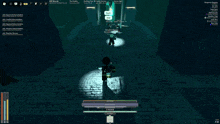 a screenshot of a video game shows a person holding a torch