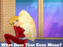 Totally Spies Clover GIF - Totally Spies Clover What Does That Even Mean GIFs