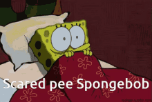 Scared Pee Spongebob GIF