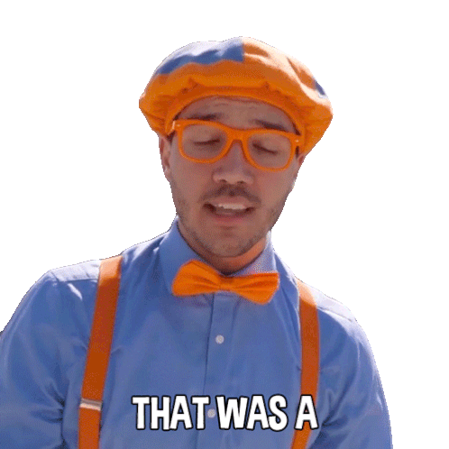 That Was A Really Long Time Ago Blippi Sticker - That Was A Really Long Time Ago Blippi Blippi Wonders Educational Cartoons For Kids Stickers