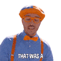 That Was A Really Long Time Ago Blippi Sticker - That Was A Really Long Time Ago Blippi Blippi Wonders Educational Cartoons For Kids Stickers