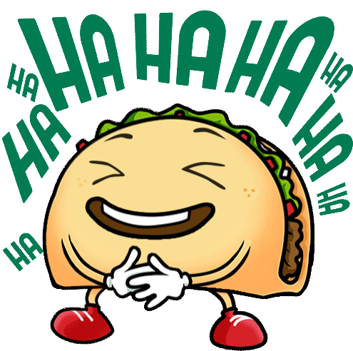 Taco Laughing Sticker - Taco Laughing Happy Stickers