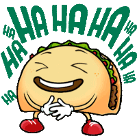 Taco Laughing Sticker - Taco Laughing Happy Stickers