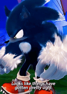 Sonic Unleashed Looks Like Things Have Gotten Pretty Ugly GIF - Sonic Unleashed Looks Like Things Have Gotten Pretty Ugly Sonic GIFs