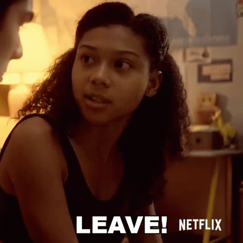 Leave Monse Finnie GIF - Leave Monse Finnie On My Block - Discover ...