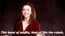 Caterina Scorsone This Band Of Misfits GIF - Caterina Scorsone This Band Of Misfits Kind Of Like The Rebels GIFs