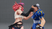Poison Street Fighter GIF - Poison Street Fighter Slap GIFs