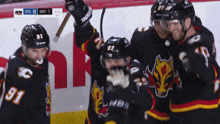 Calgary Flames Mackenzie Weegar GIF - Calgary Flames Mackenzie Weegar Flames GIFs
