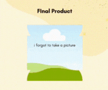 a picture of a landscape with the words " i forgot to take a picture " on the bottom