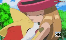Serena And Fennekin Hug Pokemon Hug GIF - Serena And Fennekin Hug Pokemon Hug Serena Pokémon GIFs