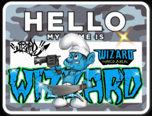 Hello My Name Is Wizard Graffiti GIF - Hello My Name Is Wizard Graffiti ...