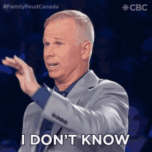 I Dont Know Gerry Dee GIF - I Dont Know Gerry Dee Family Feud Canada GIFs