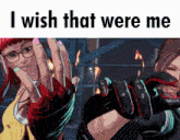 a picture of two girls with the words i wish that were me