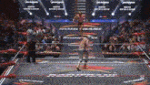 a wrestling ring with the word guadalupe on the bottom