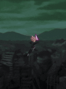 a close up of a purple and white light coming out of a purple object .