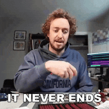 It Never Ends Peter Deligdisch GIF - It Never Ends Peter Deligdisch Peter Draws GIFs