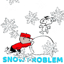 snoopy snowflake christmas dance peanuts