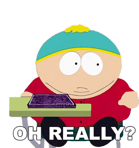 Oh Really Eric Cartman Sticker - Oh Really Eric Cartman South Park Stickers