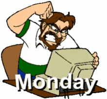 Monday Back To It GIF - Monday Back To It Punching In GIFs