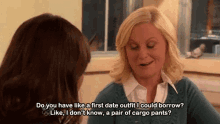 parks and rec leslie knope amy poehler first date awkward