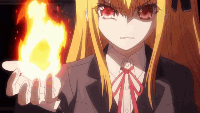 Anime Fire GIF - Anime Fire Аниме - Discover & Share GIFs