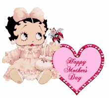 betty boop bug heart love happy mothers day