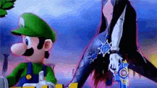 Smash Luigi GIF - Smash Luigi Bayonetta GIFs