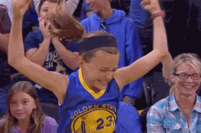 Warriors Fangirl GIF - Excited Cheer Kid GIFs