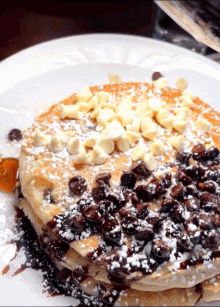Pancakes Syrup GIF - Pancakes Syrup Chocolate Chips GIFs