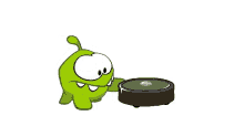 look excited roomba yay happy