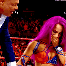 Sasha Banks Kurt Angle GIF - Sasha Banks Kurt Angle Wwe GIFs