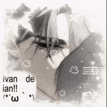 a picture of a person with the words " ivan de lan !! " on it