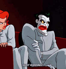Batman Joker GIF - Batman Joker Just Kidding GIFs