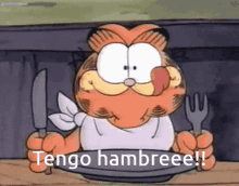 Hungry Garfield GIF