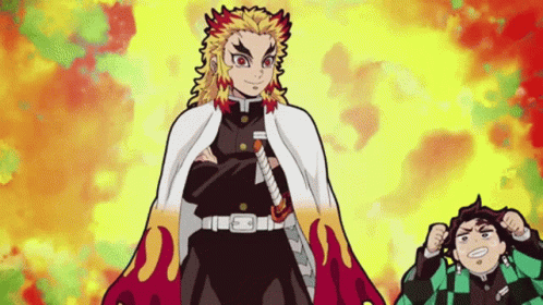 Rengoku Kyojuro Hashira Gif Rengoku Kyojuro Hashira Demon Slayer Discover Share Gifs