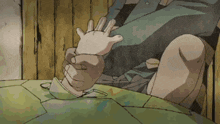 a cartoon of a person holding a piece of paper in their hands