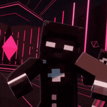 a minecraft character with a red hat and a white cross