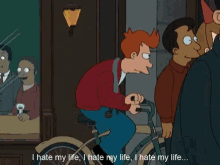 I Hate My Life Depression GIF - I Hate My Life Depression Futurama GIFs
