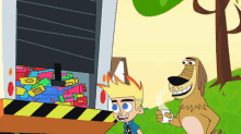 johnny test candy truck shipping truck shipment