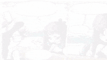 a cartoon of a man and a woman talking on a beach with a speech bubble that says and then