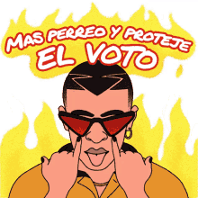vlr mas perreo y proteje el voto bad bunny hispanic fire