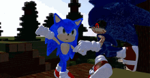 Fighting Sonic GIF
