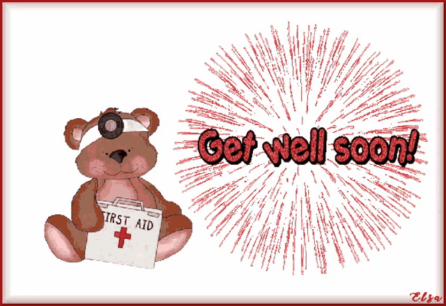 Get Well Soon Cute GIF - Get Well Soon Cute Teddy Bear - Discover