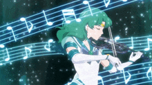 Eternal Sailor Neptune GIF - Eternal Sailor Neptune Violin GIFs