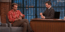 Late Night With Seth Meyers - Beer Cheers GIF - Seth Meyers Late Night Seth Late Night With Seth Meyers GIFs